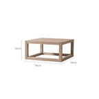 Soffbord i massiv teak – Elegant centerpiece för uteplats & pool