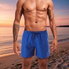 Bekväma Bad- och Sportshorts för Herr – Perfekta för Strand & Pool Blå