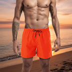 Bekväma Bad- och Sportshorts för Herr – Perfekta för Strand & Pool Röd