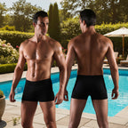 Sportiga Badboxers för Herr – Klassisk Design för Pool & Spa Svart