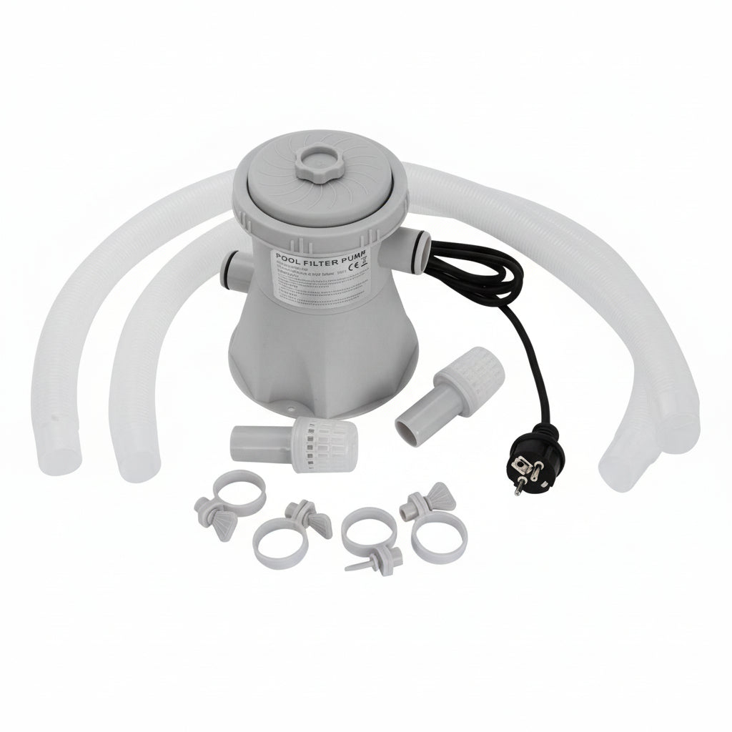 Effektiv Filterpump 15w för Ovanmarkspool – Kristallklart Badvatten