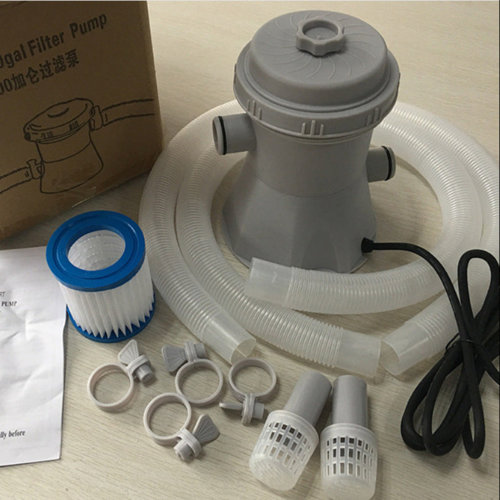 Effektiv filterpump 15w för ovanmarkspool – Kristallklart badvatten