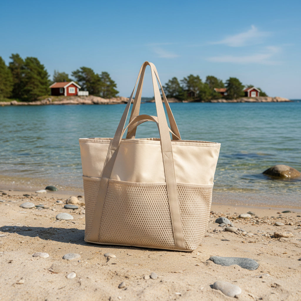 Rymlig Strandväska – Ultralätt och Vattenavvisande för Pool & Resa