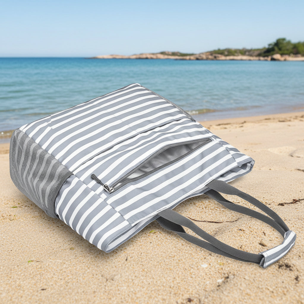 Stor Strandväska – Rymlig och Vattenavvisande Tote Bag för Pool & Beach