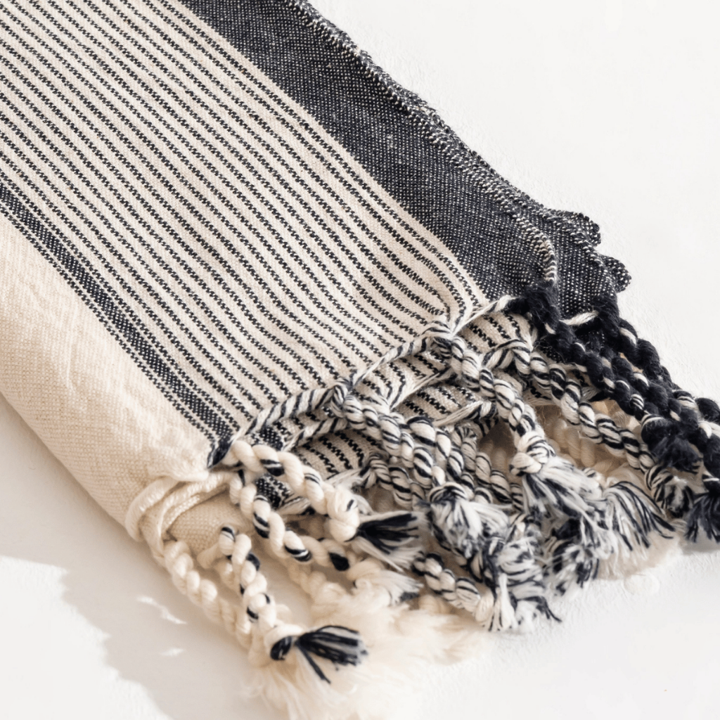 Strandhandduk beige handduksset – Snabbtorkande 2-pack i turkisk bomull