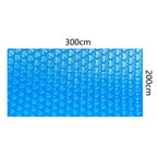 Termiskt poolskydd med hjärtformade bubblor – Bevara värmen effektivt 300x200cm