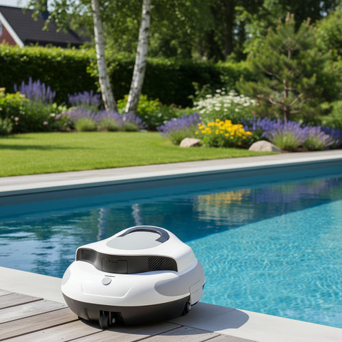 Automatisk Poolrobot med lång batteritid – Smidig Rengöring av din Pool