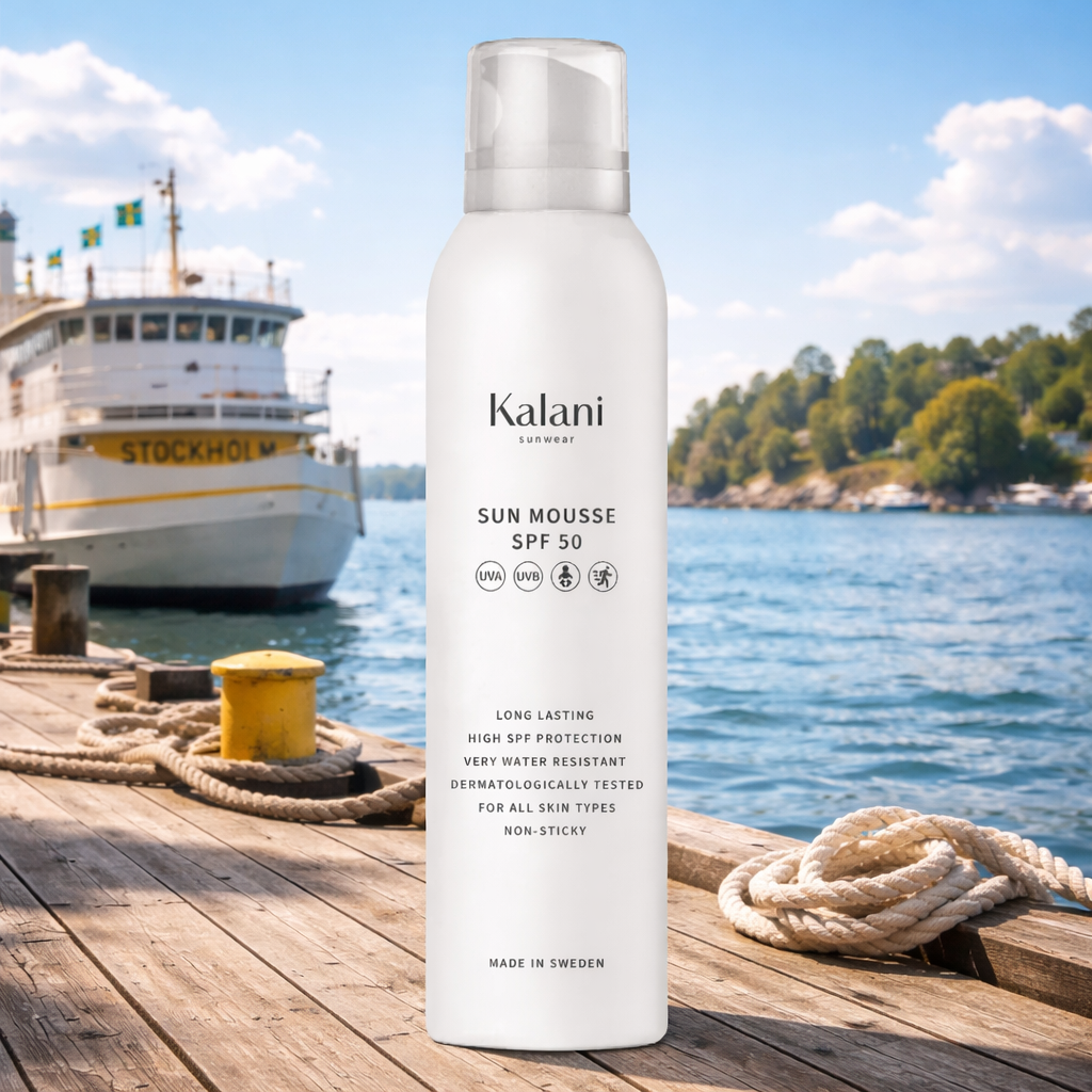 Kalani Sun mousse SPF 50 – Effektivt solskydd för hela familjen