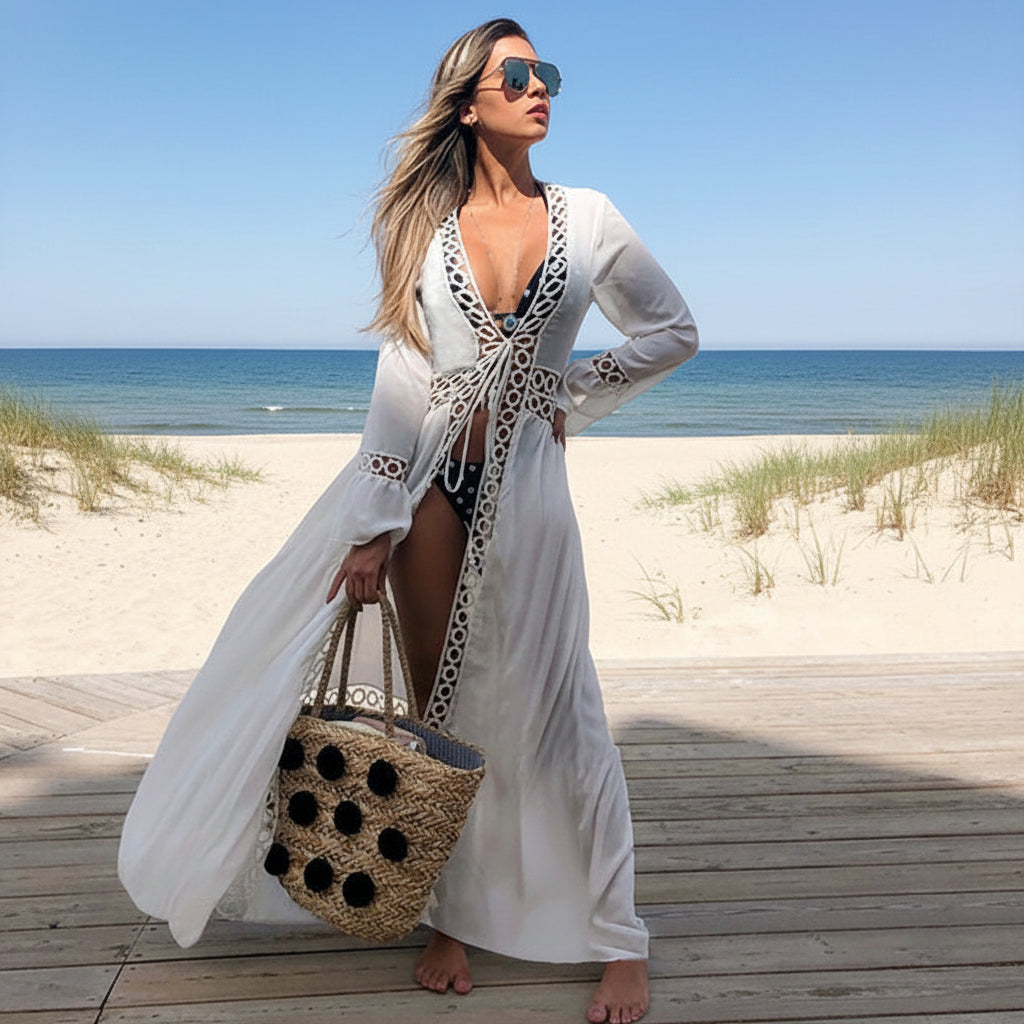 Stickad Strandklänning & Tunika – 22 Eleganta Modeller för Pool & Beach 19