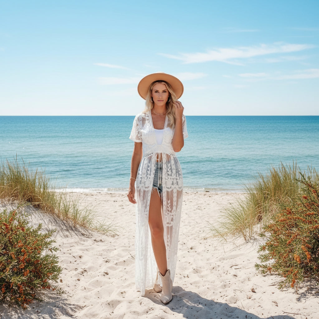 Stickad Strandklänning & Tunika – 22 Eleganta Modeller för Pool & Beach 21