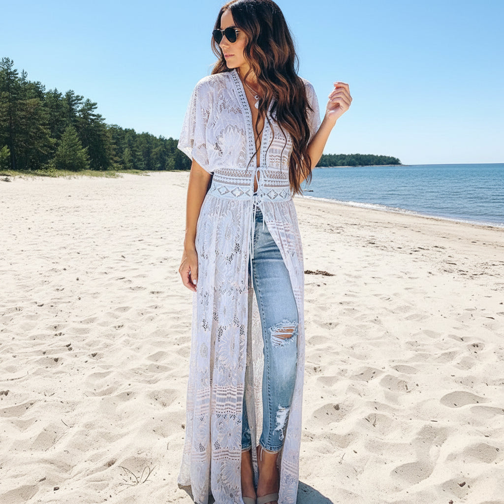 Stickad Strandklänning & Tunika – 22 Eleganta Modeller för Pool & Beach 12