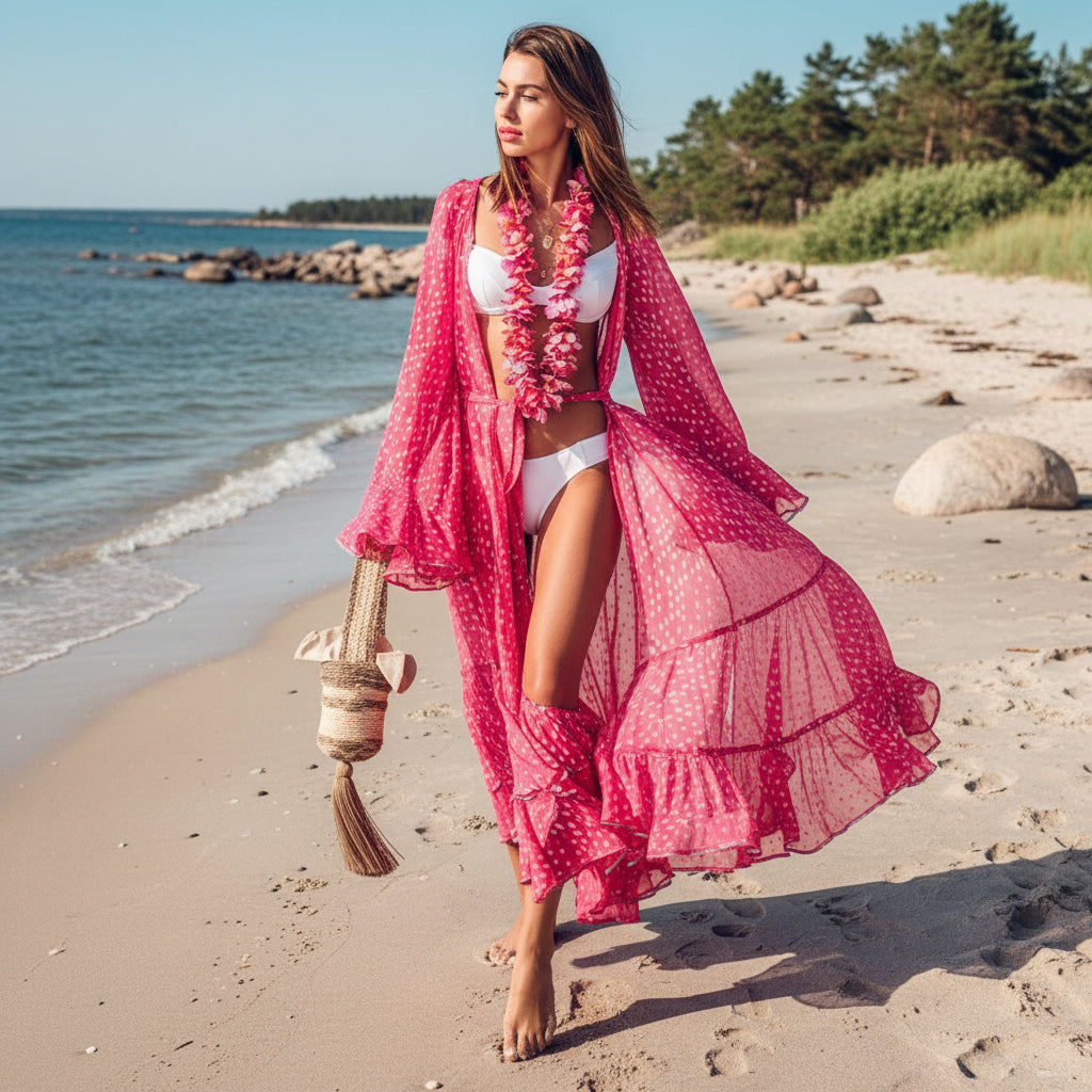 Stickad Strandklänning & Tunika – 22 Eleganta Modeller för Pool & Beach 14