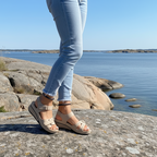 Ergonomiska Damsandaler – Komfortabla Strand & Promenadskor Beige